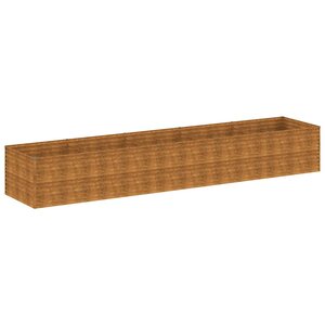 vidaXL Lit surélevé de jardin 479x100x69 cm acier corten