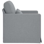 vidaXL Canapé Gris clair 78 x 78 x 80 cm tissu