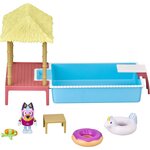 Moose Toys 13065 - Jeu de piscine Bluey avec figurine Bluey  anneau de natation