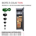 Boite à colis Twin L Gris anthracite 0206 MS