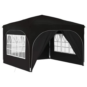 vidaXL Tente de fête pop-up 290 x 290 x 245 cm Noir