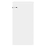 vidaXL Table d'appoint Blanc 29 6 x 29 6 x 60 cm Bois d'ingénierie