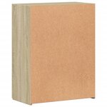vidaXL Armoire de classement chêne sonoma bois d'ingénierie
