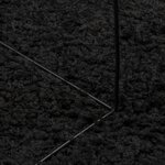 vidaXL Tapis shaggy PAMPLONA poils longs moderne noir 160x230 cm