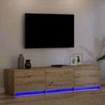 vidaXL Unites TV Chêne artisanal 162 5 x 34 x 40 cm Bois d'ingénierie