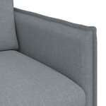 vidaXL Canapé 2 Pièces Gris clair 136 x 82 x 85 cm tissu