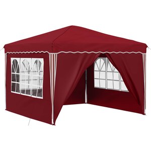 vidaXL Tente de fête pop-up 288 x 288 x 245 cm Bordeaux Tissu Oxford