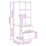 vidaXL Étagère blanche Blanc MDF Standard Étagère blanche
