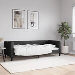 vidaXL Lit de repos noir 80x200 cm tissu