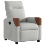 vidaXL Fauteuil inclinable gris nuage tissu