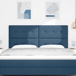 vidaXL Tête de Lit LED avec des lumières à LED Bleu 180 cm tissu