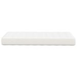 vidaXL Matelas de Lit avec matelas Crème 90 x 200 cm tissu