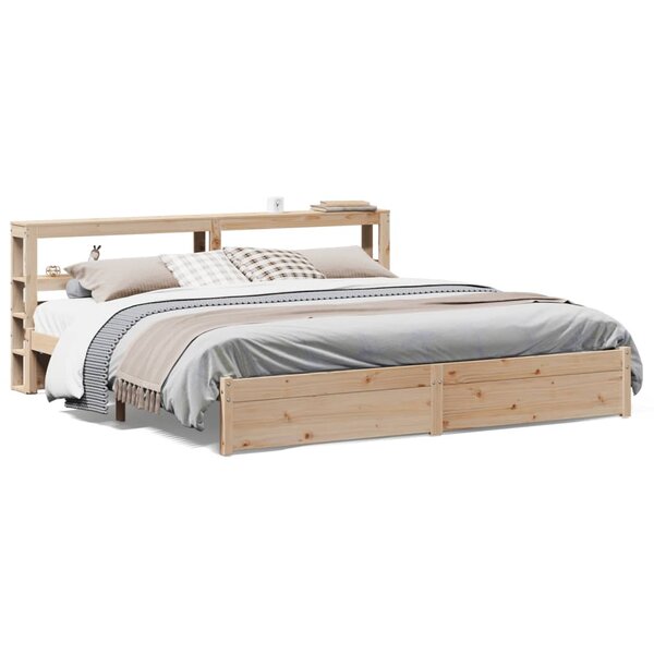 vidaXL Cadre de lit avec tête de lit sans matelas 200x200 cm