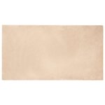 vidaXL Tapis en Fourrure Synthétique de Lapin Beige 80 x 150 cm