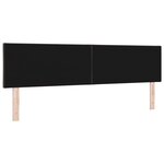 vidaXL Tête de lit avec des lumières à LED Marron 180 cm tissu