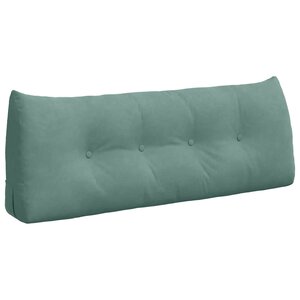 vidaXL Coussin de Dos Vert Mer 120 x 24 x 50 cm Velours