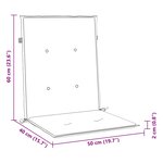 vidaXL Coussins de chaise de jardin à dossier bas lot de 4 crème