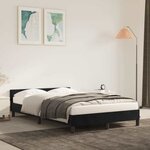 vidaXL Cadre de lit sans matelas noir 120x200 cm velours