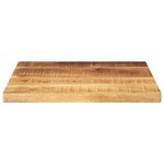 vidaXL Dessus de table 60x60x1 5 cm carré bois massif de manguier brut