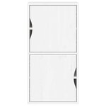 vidaXL Armoire latérale ODDA blanc 40x24x79 cm bois massif pin