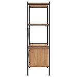 vidaXL Étagère à 4 niveaux armoire 80x40x130cm Acier bois d'ingénierie