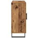 Buffet vidaXL avec 3 portes en vieux bois 90x34x80 cm en bois d'ingénierie