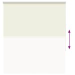 vidaXL Store enrouleur occultant blanc cassé 140x150 cm largeur tissu