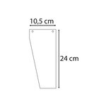 Paquet de 100 intercalaires trapèze 105 x 240 mm Perforation 2 trous Blanc x 6 EXACOMPTA