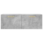 vidaXL Armoire murale gris béton 100x36 5x35 cm bois d'ingénierie