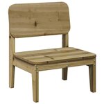 vidaXL Chaise de jardin 60x52 5x72 cm bois de pin imprégné