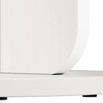 vidaXL Table basse Blanc 39 5 x 39 5 x 53 5 cm Bois massif en pin