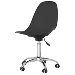 vidaXL Chaises pivotantes à manger lot de 2 gris clair PP