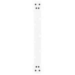 vidaXL Pieds de table basse en U 2 pièces Blanc 70 x (30-31) cm Acier