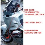 Antivol moto bloque-disque rouge 80 mm