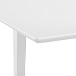 vidaXL Mobilier de salle à manger 5 Pièces MDF Blanc