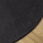vidaXL Tapis Noir 100x200 cm Polyester Antidérapant