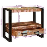 vidaXL Meuble sous-vasque de salle de bain avec tiroir avec étagère