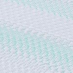 vidaXL Surmatelas Blanc et vert 90 x 200 cm Tissu Jacquard