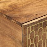 vidaXL Table basse 80x50x40 cm bois de manguier massif