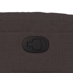 vidaXL Fauteuil inclinable Marron foncé Tissu