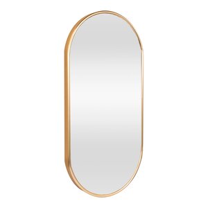 Miroir mural ovale 30 x 60 cm doré 03_0008827