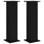 vidaXL Support de Plante 2 pc Noir 30 5 x 30 x 100 5 cm