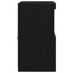 Buffet vidaXL avec lumières LED Chêne noir 60x37x67 cm