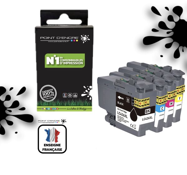 LC426XL - Pack de 4 Cartouches D'encre Noir/Cyan/Magenta/ Jaune - Grande capacité