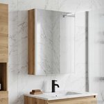 vidaXL Armoire Miroir de Salle de Bain Chêne artisan