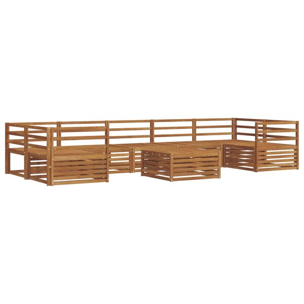 vidaXL Ensemble de canapés d'extérieur 8 pc Naturel