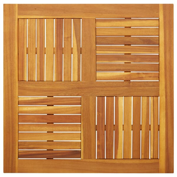 vidaXL Dessus de table 80x80x2 2 cm carré bois massif d'acacia