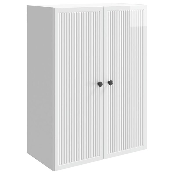 vidaXL Armoire Murale Blanc brillant 66 x 34 5 x 90 cm