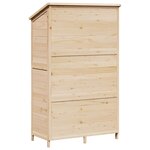 vidaXL Abri de jardin Naturel 106 x 56 x 176 5 cm Bois d'ingénierie