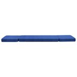 vidaXL Chaise pliable de sol Bleu Tissu